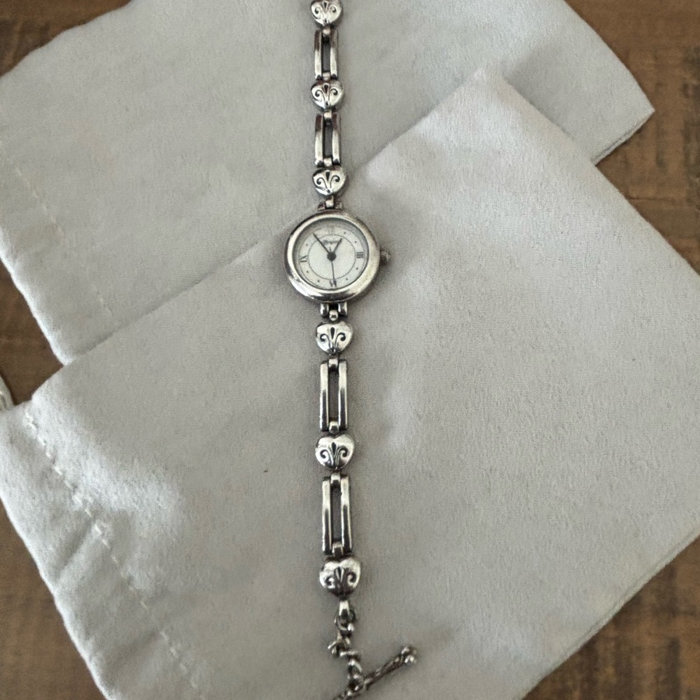 Brighton Silver Watch with Timeless Elegance